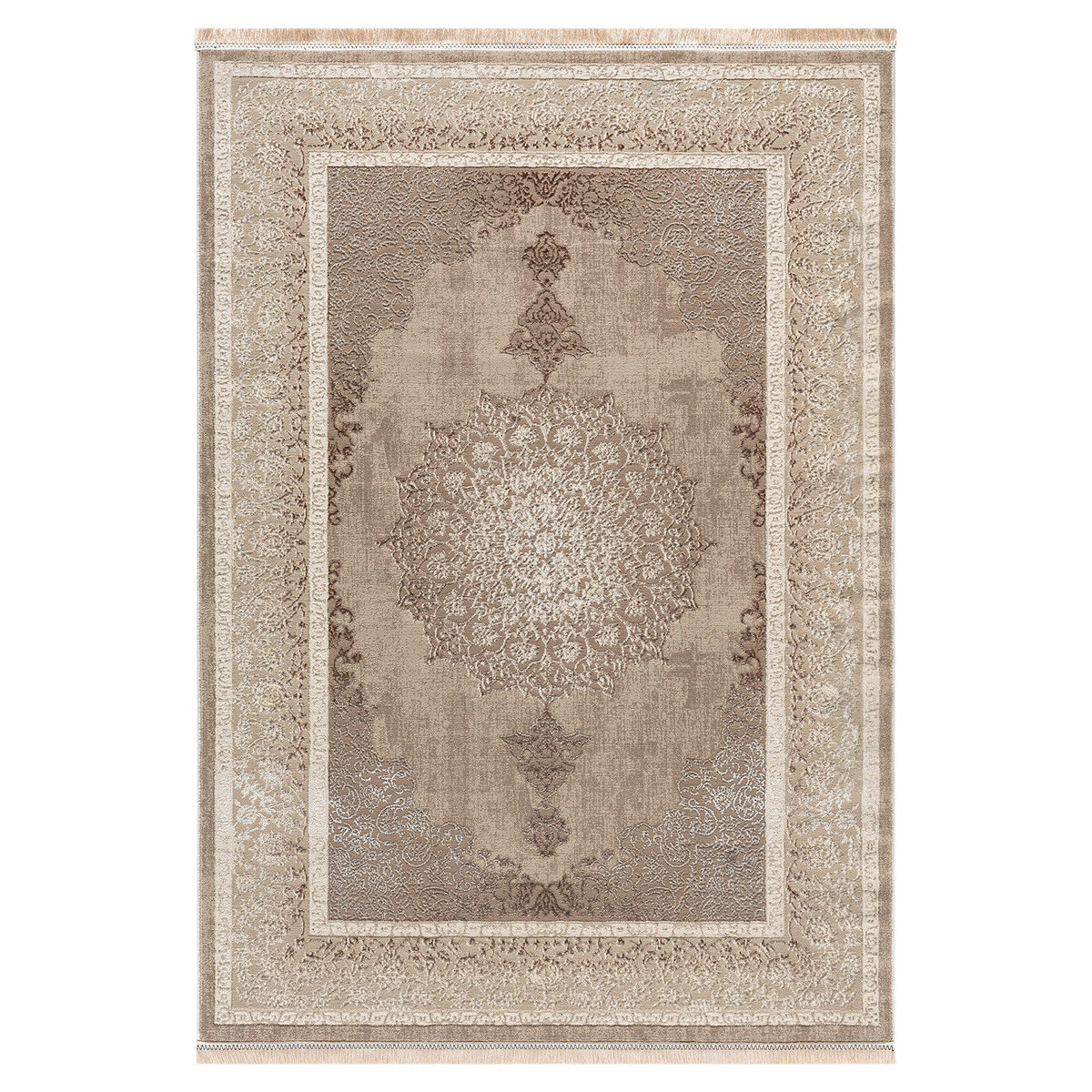 Short-pile rug, modern rug with ornamental pattern – easy to care for & durable – suitable for underfloor heating